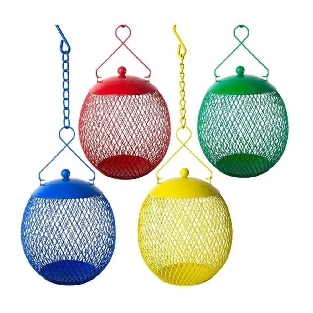 EnDarius-Set of 4 Squirrel Proof Bird Feeders for Outside